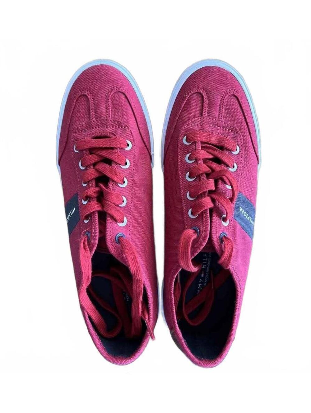 Tommy Hilfiger Men's Pandora Canvas Lace Up Low Top Sneakers Mens size US 10